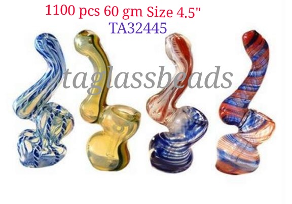 Glass bubbler  4"60 gm price $ 2.50