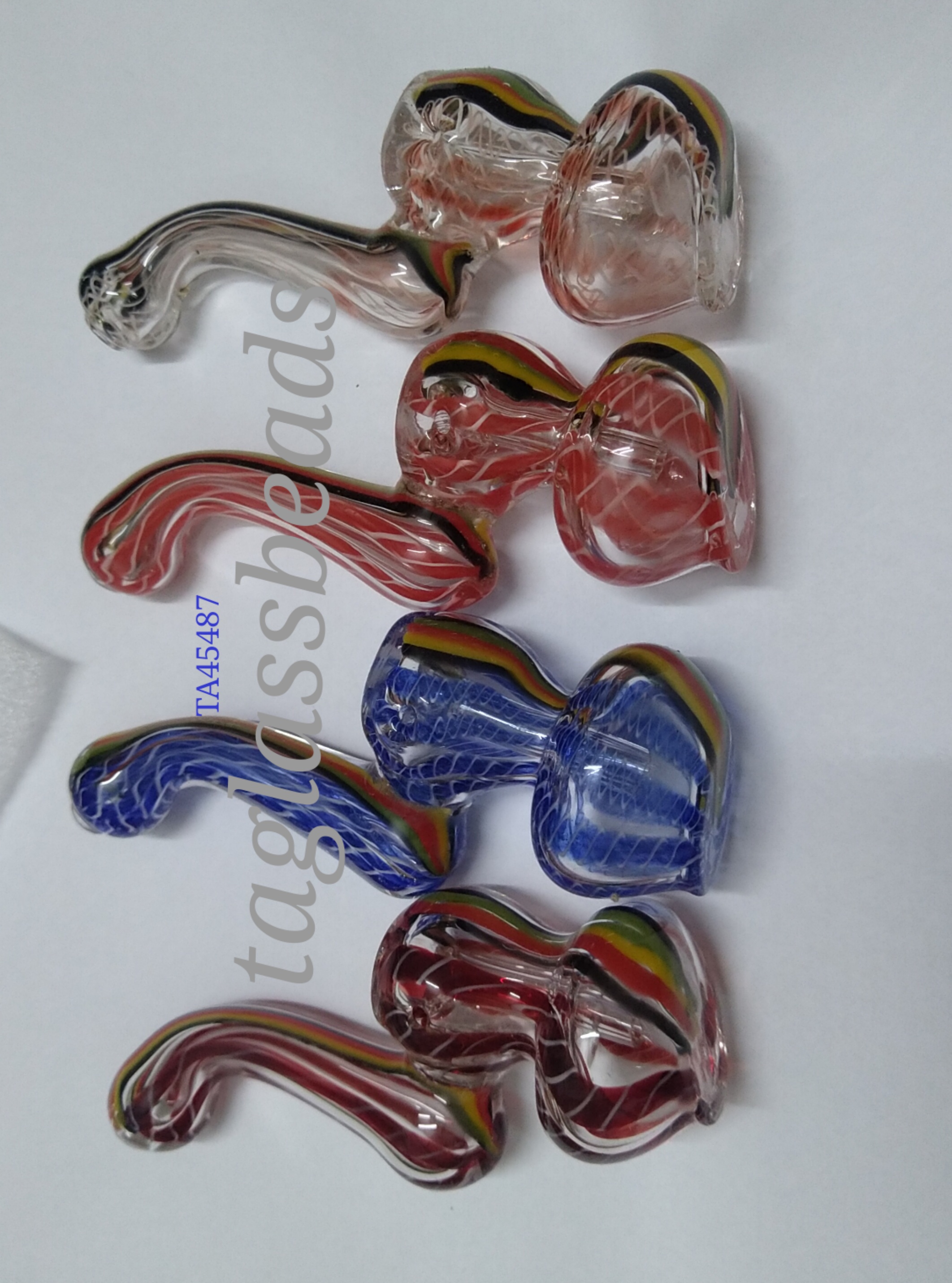 Glass bubbler  4"60 gm price $ 2.50