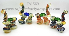 Glass Double Chamber Bubbler Size 8